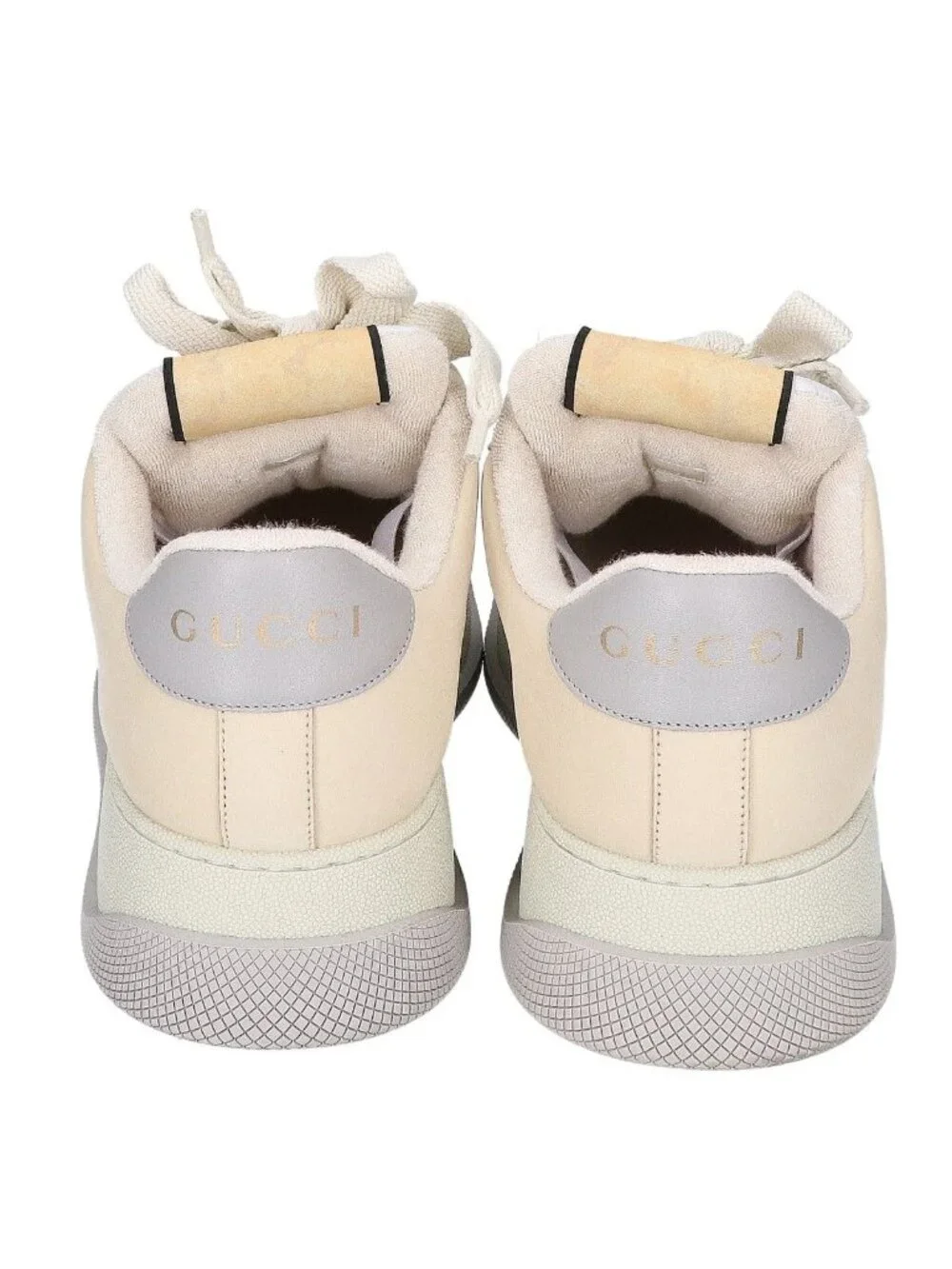 Gucci Beige GG Screener Low-Top Sneakers 10